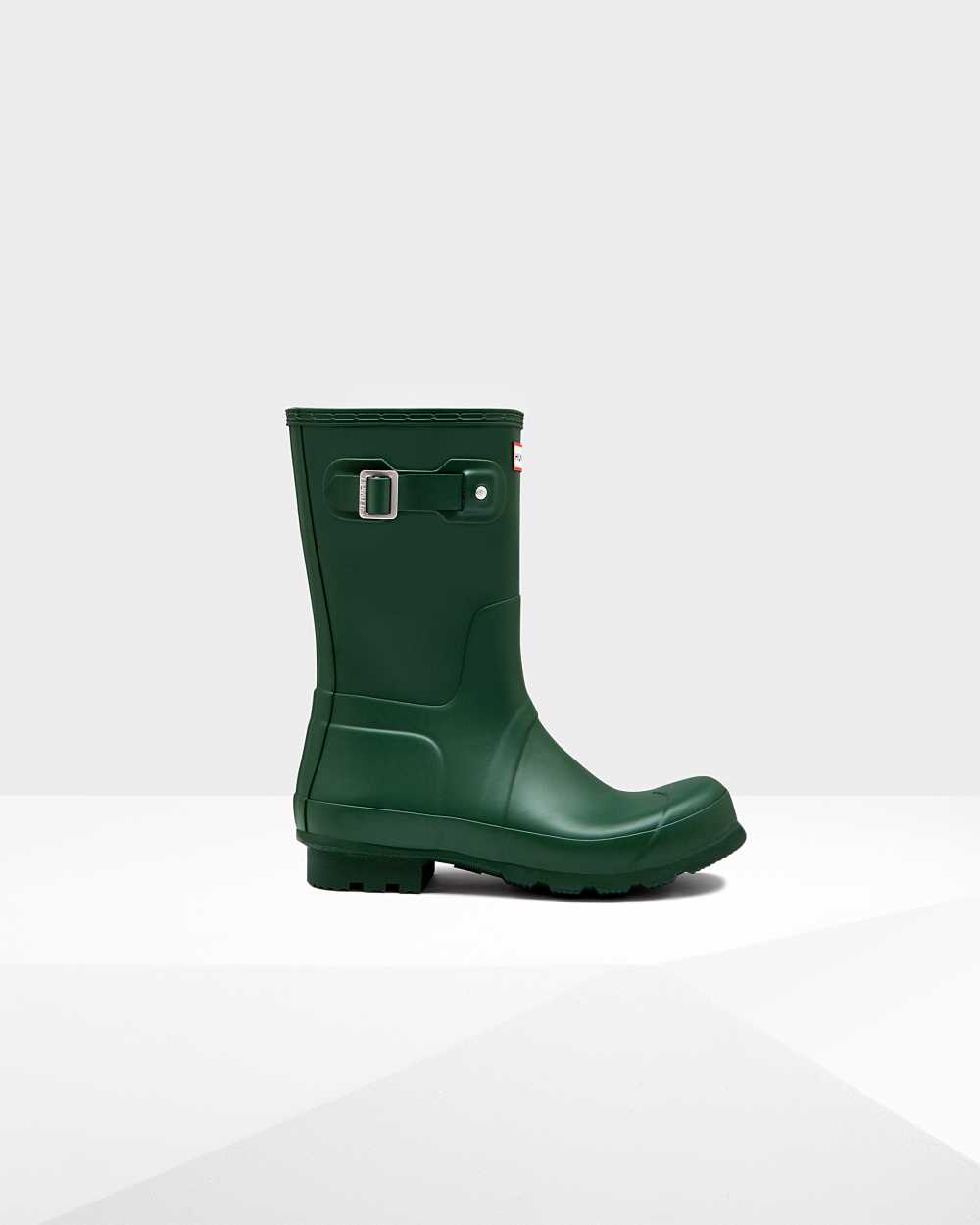 Hunter Original Short Men's Rain Boots NZ-40354U Green